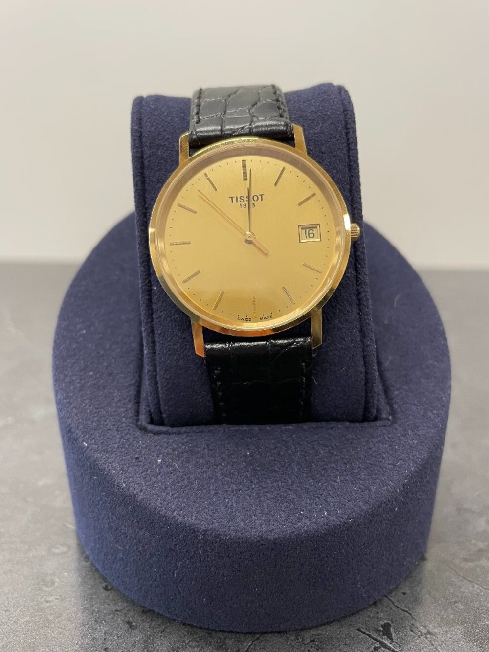 Tissot Goldrun 14K Hesalite Watch